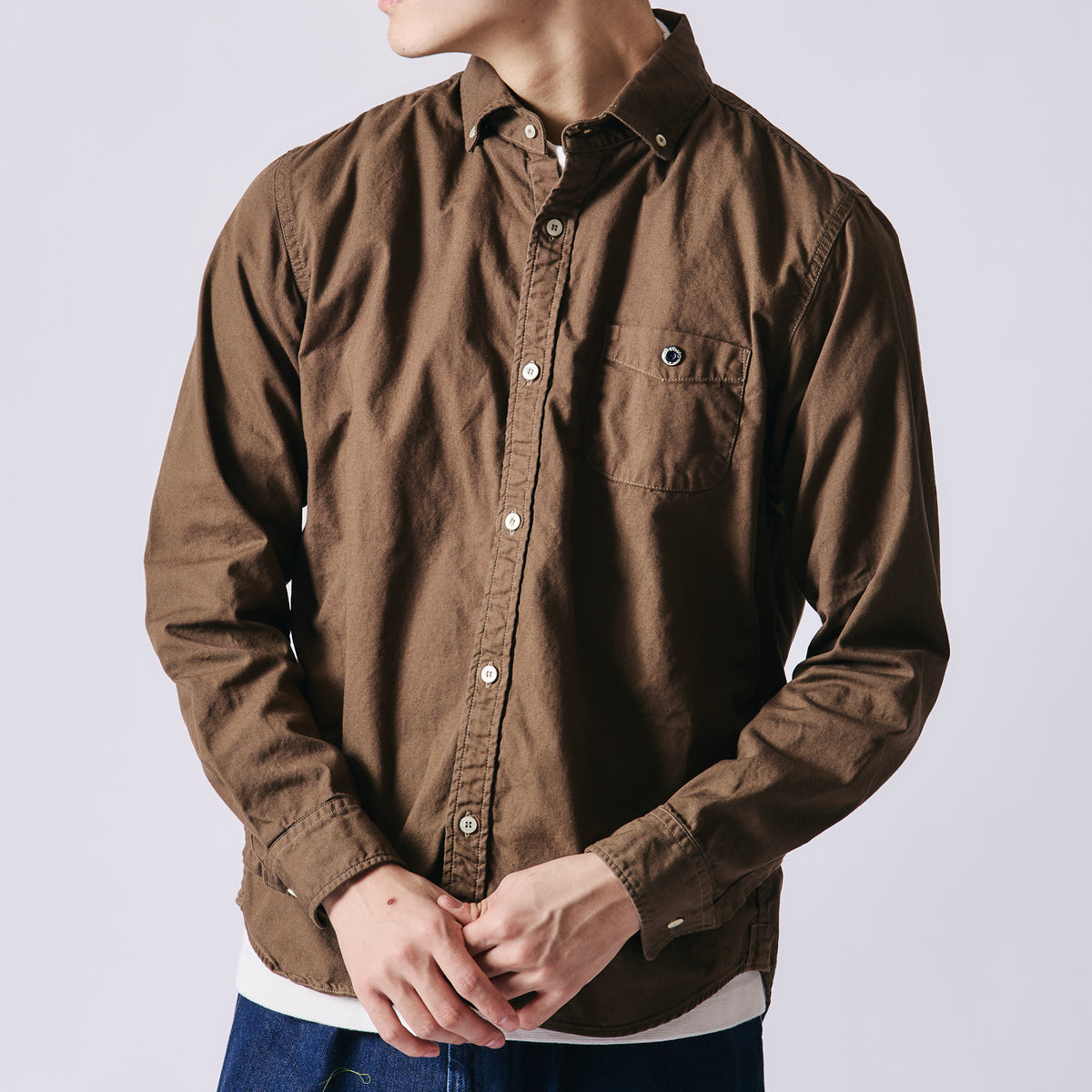 24AW Seasonal Color】 Wide Spread Collar Oxford B.D Shirt BR
