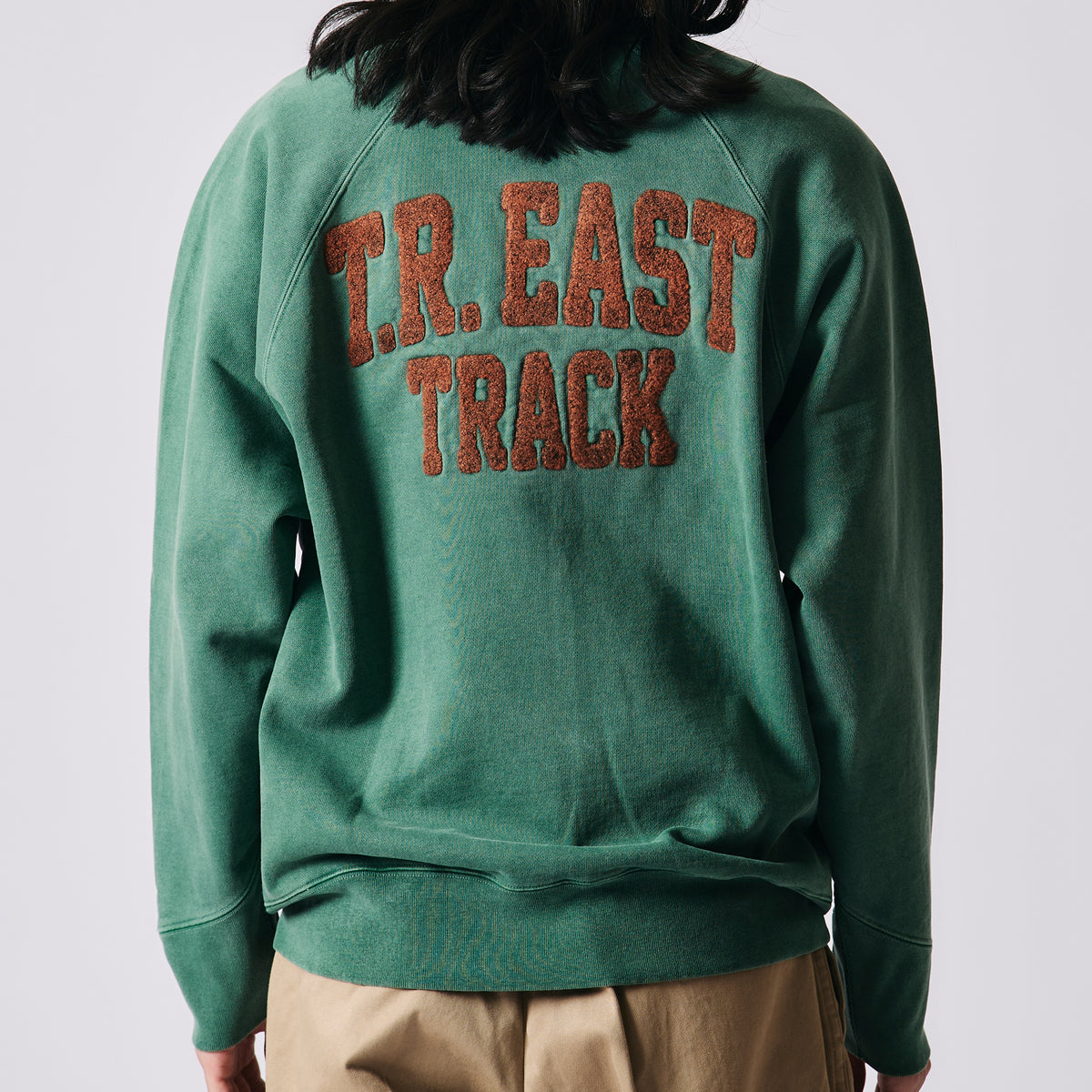 Pigment Dye】Athletic Zip Up Print Cardigan【T.R.EAST TRACK】BR