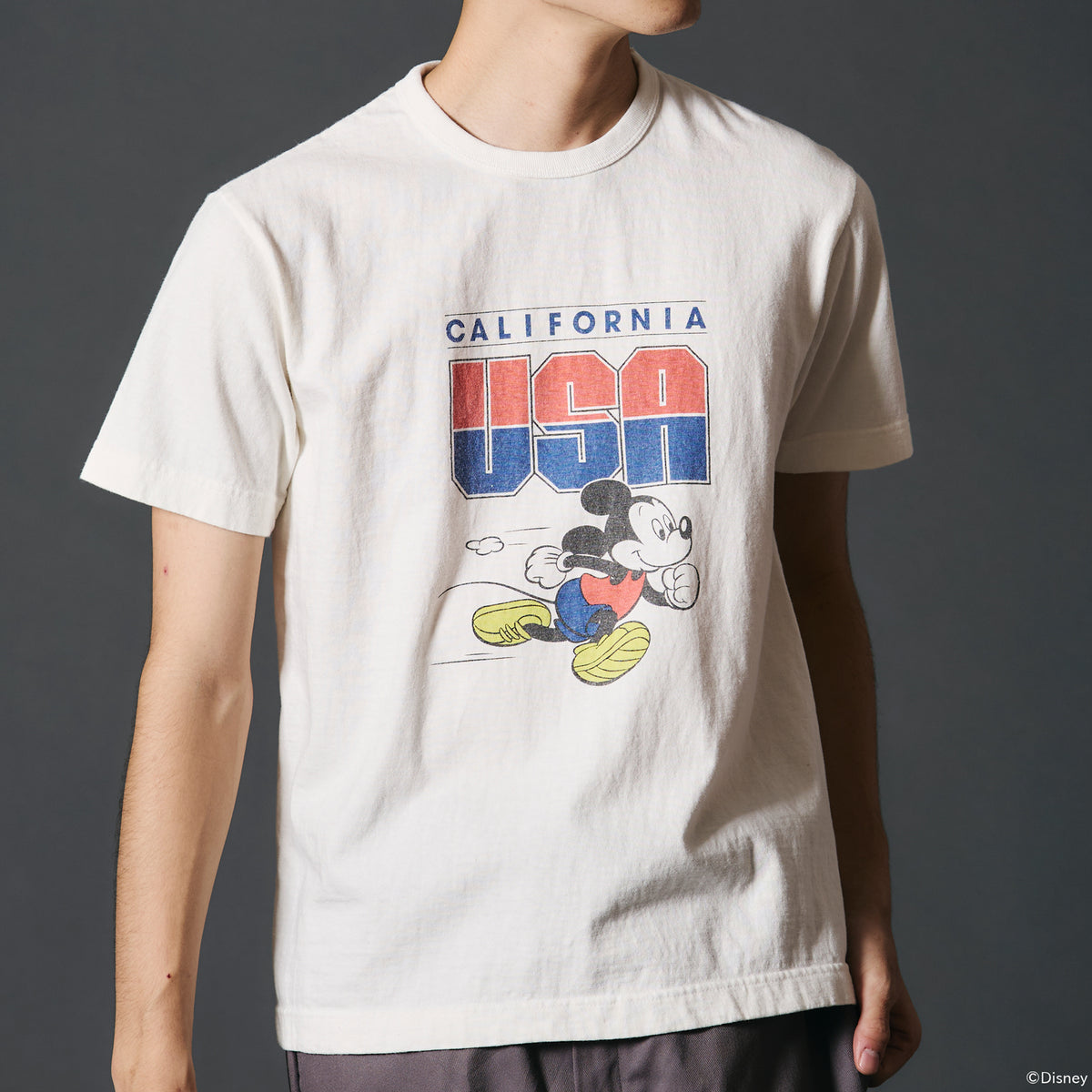 バンザイペイント　ミッキーTシャツ　メイドインUSA製 バンザイペイントミッキーTシャツメイドインUSA製
