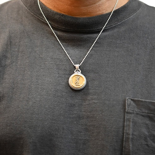 販売開始】Button Works x LARRY SMITH YSL Vintage Button Pendant 