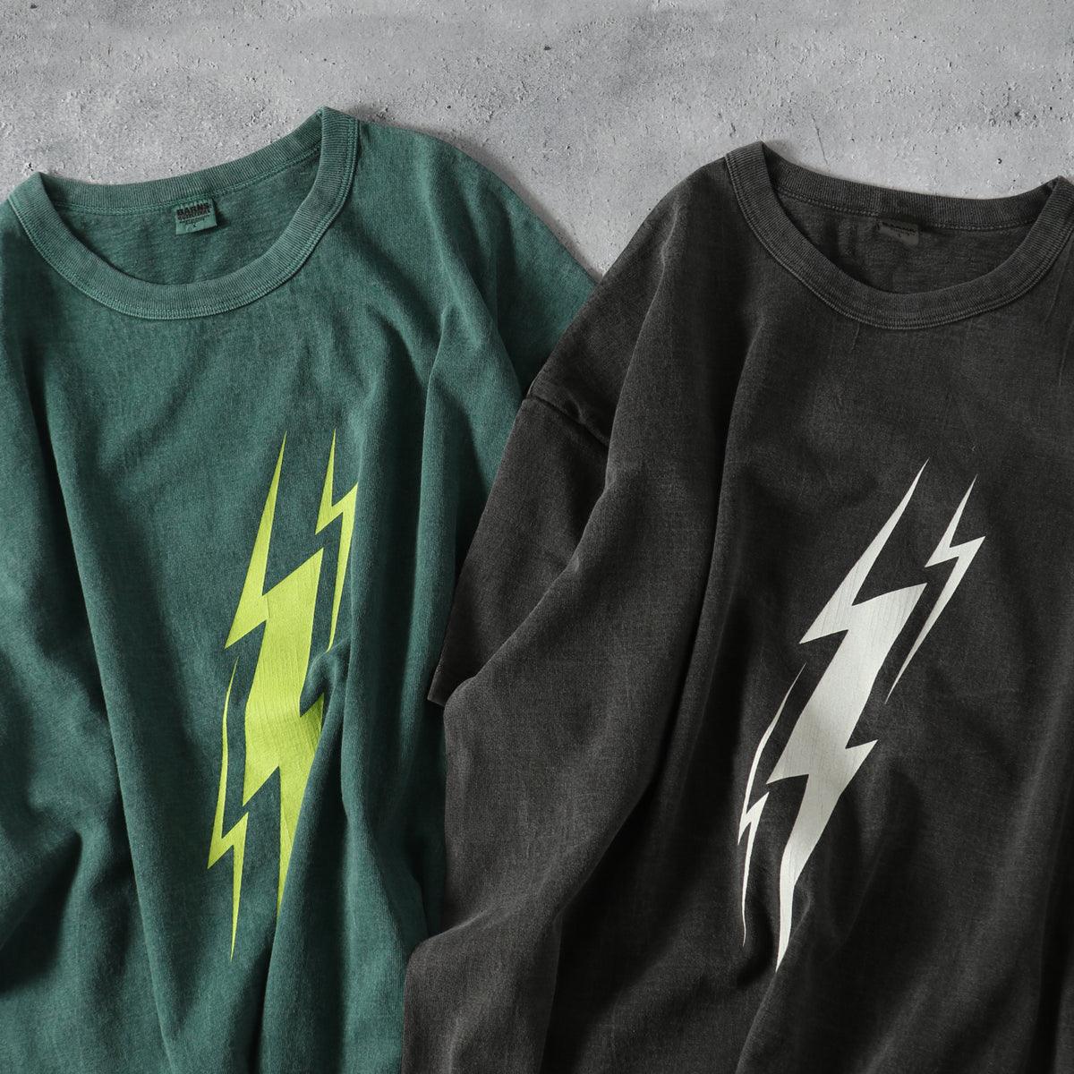 Pigment Dye】14/- G.O.A.T S/S T-shirt【LIGHTNING】BR-25314 – BARNS
