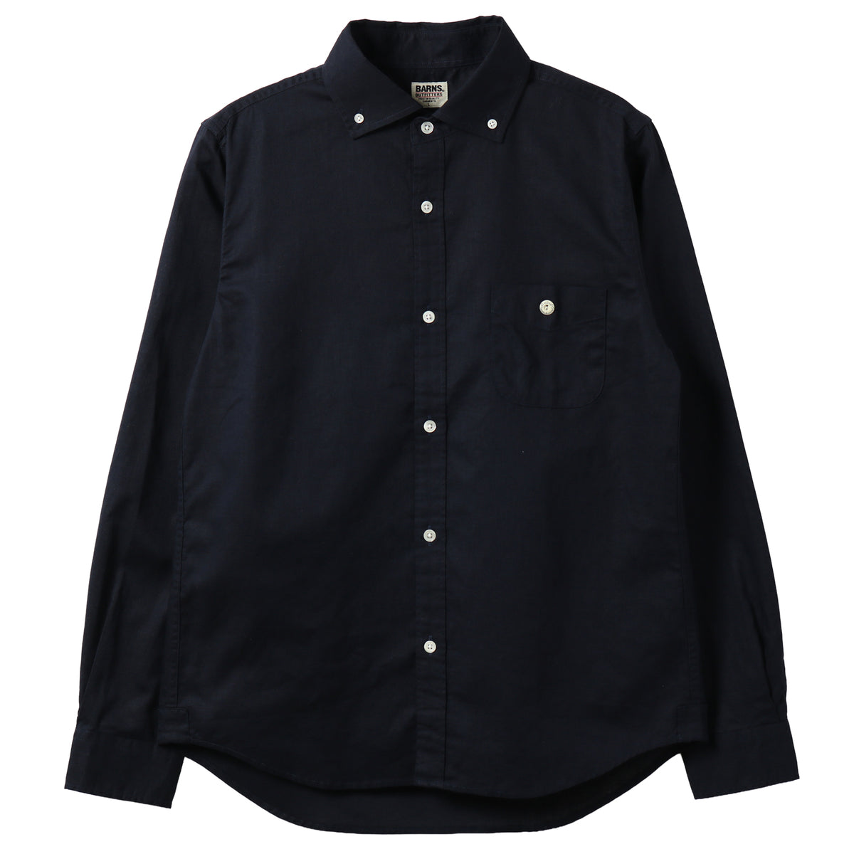 Wide Spread Collar Cotton Linen B.D Shirt BR-26171 – BARNS