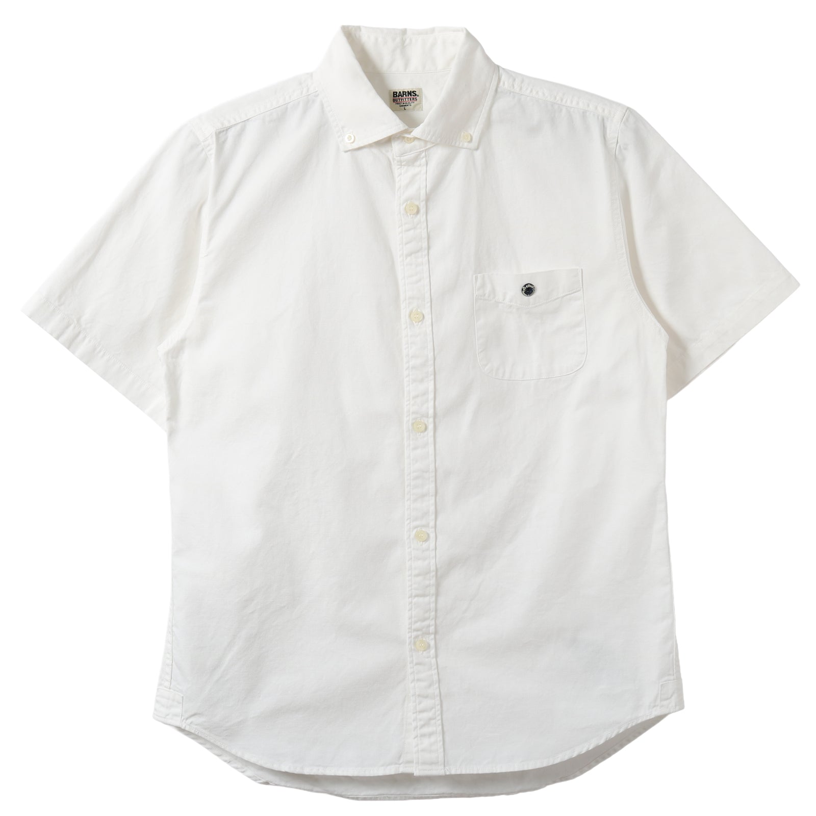 baruza 22両 Wide Spread Collar Oxford B.D. S/S Shirt BR-5266N – BARNS