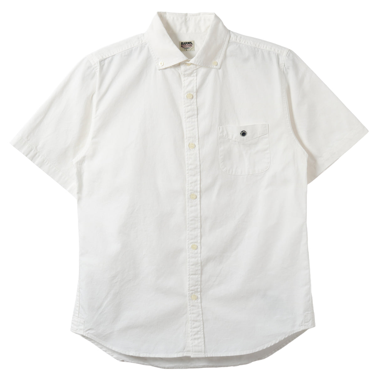 Wide Spread Collar Oxford B.D. S/S Shirt BR-5266N – BARNS