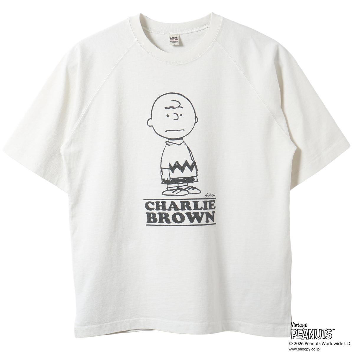CHARLIE BROWN】Raglan S/S Print T-shirt【Special Item】BR-26216