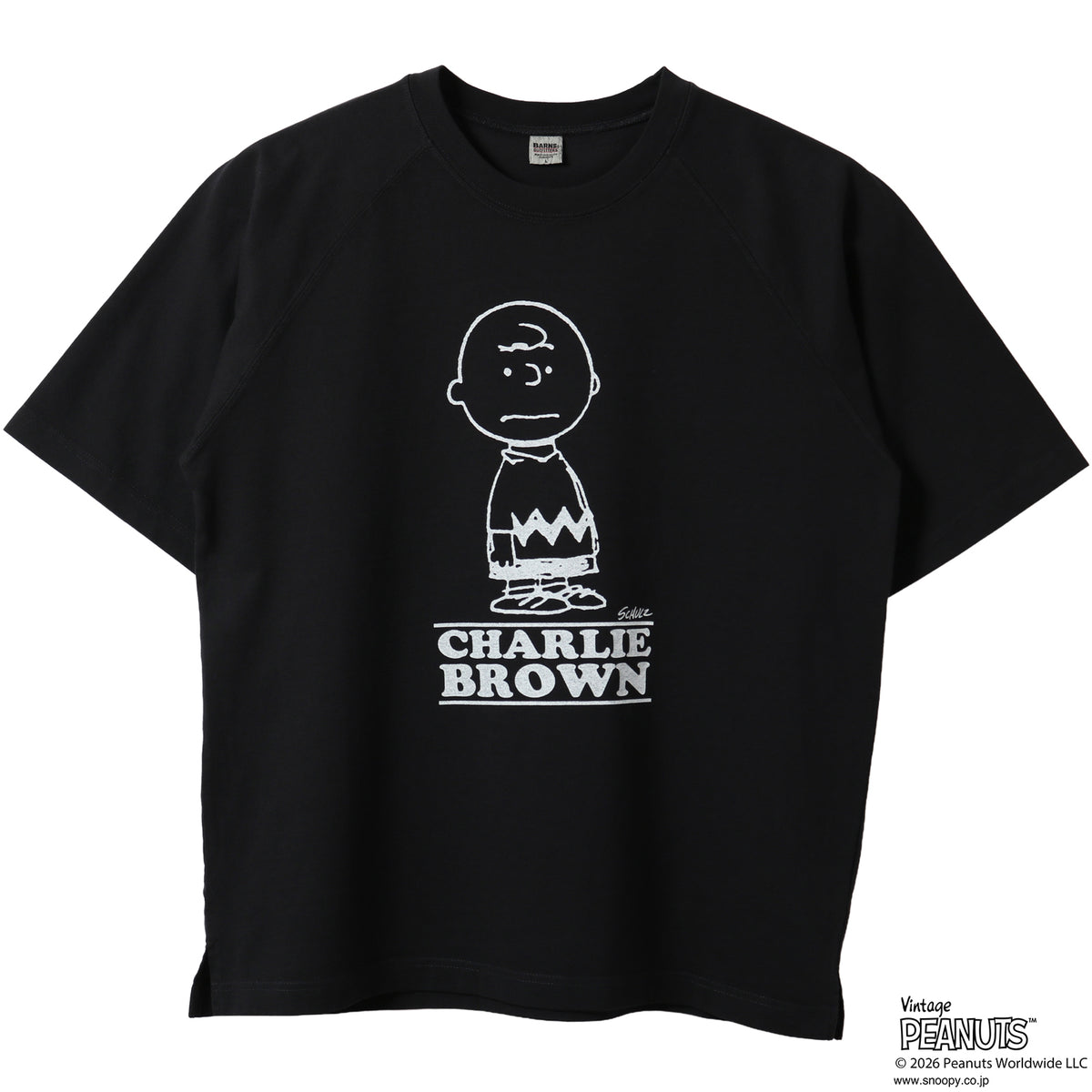 CHARLIE BROWN】Raglan S/S Print T-shirt【Special Item】BR-26216