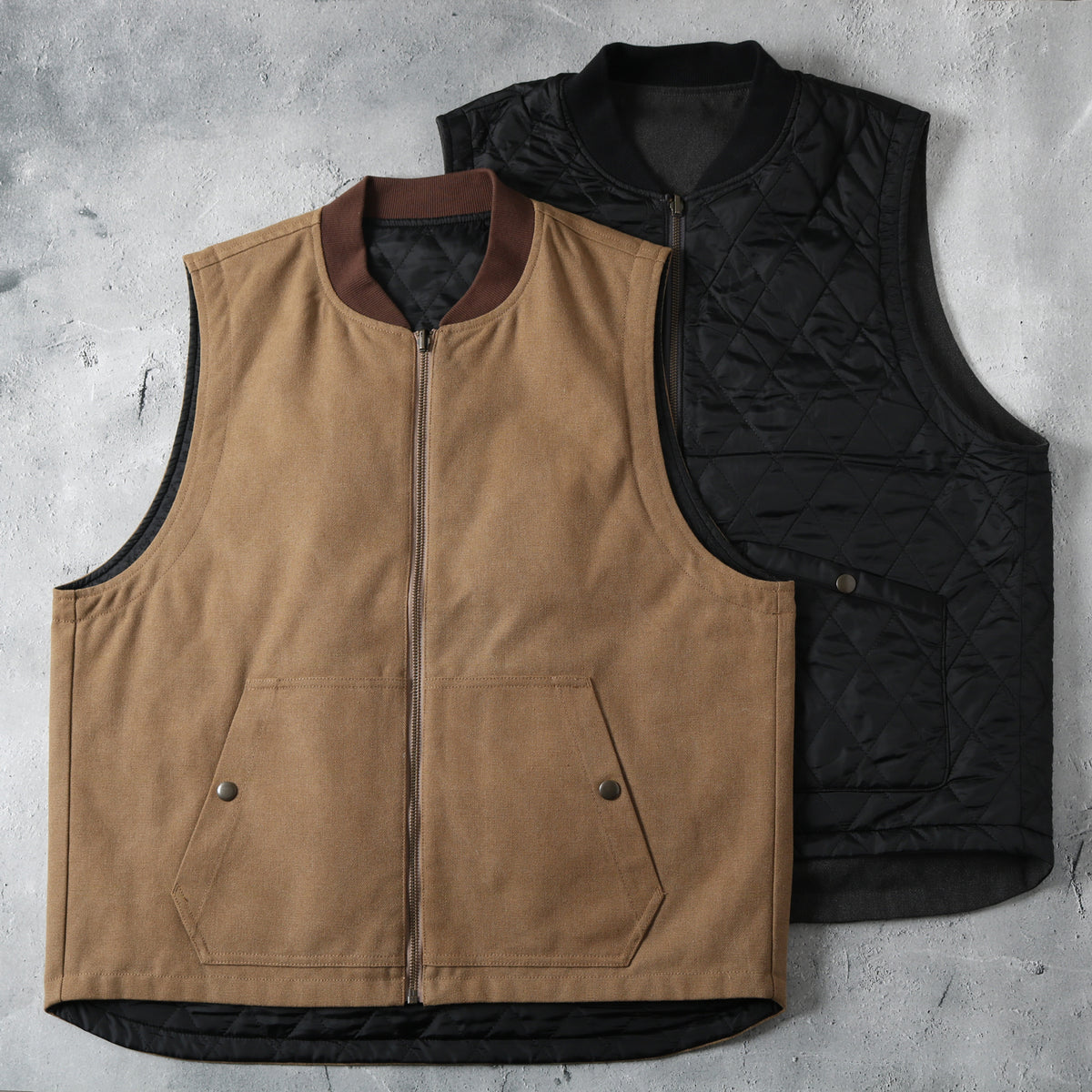 Light Duck Reversible Vest BR-25374 – BARNS OUTFITTERS (バーンズ