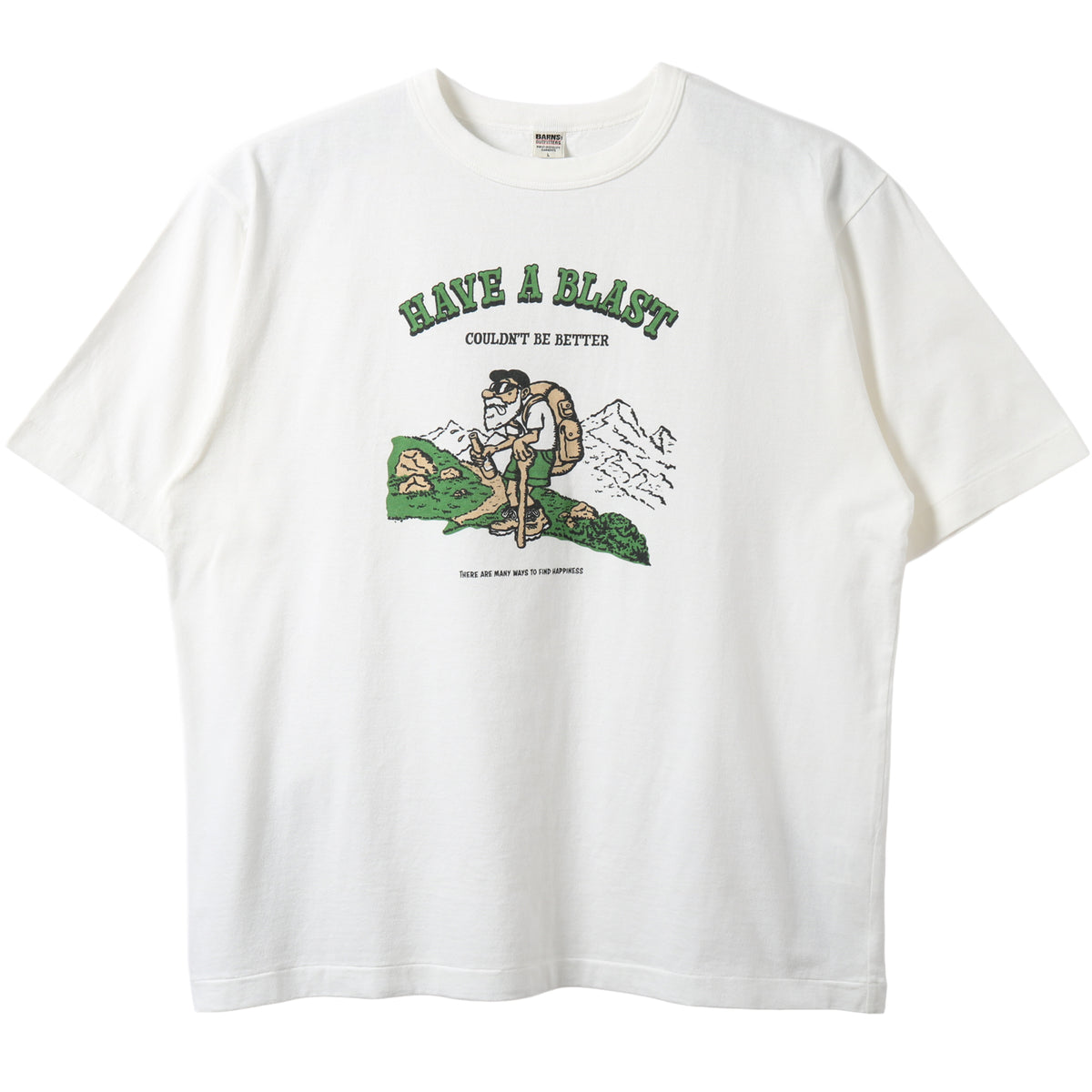 パドカレ　シークレットフォレストプリント綿麻天竺 Pigment Dye】20/- JPN Standard S/S Print T-shirt【HAVE A BLAST】BR