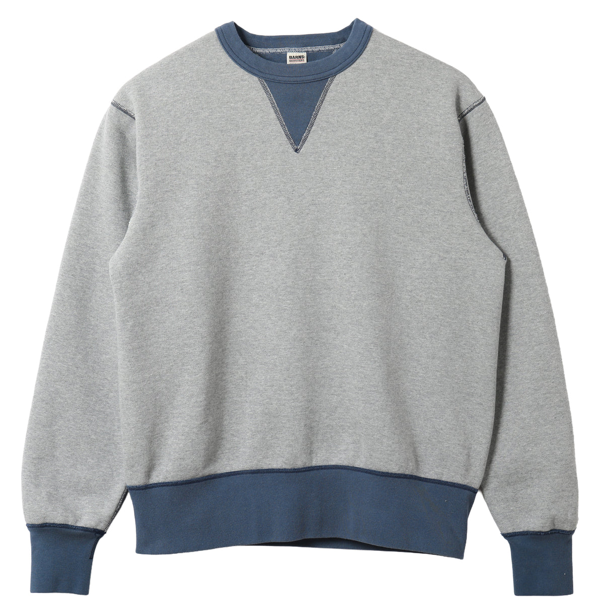30/7 COZUN Switching Rib & Stitch Crewneck Sweatshirt BR-3301