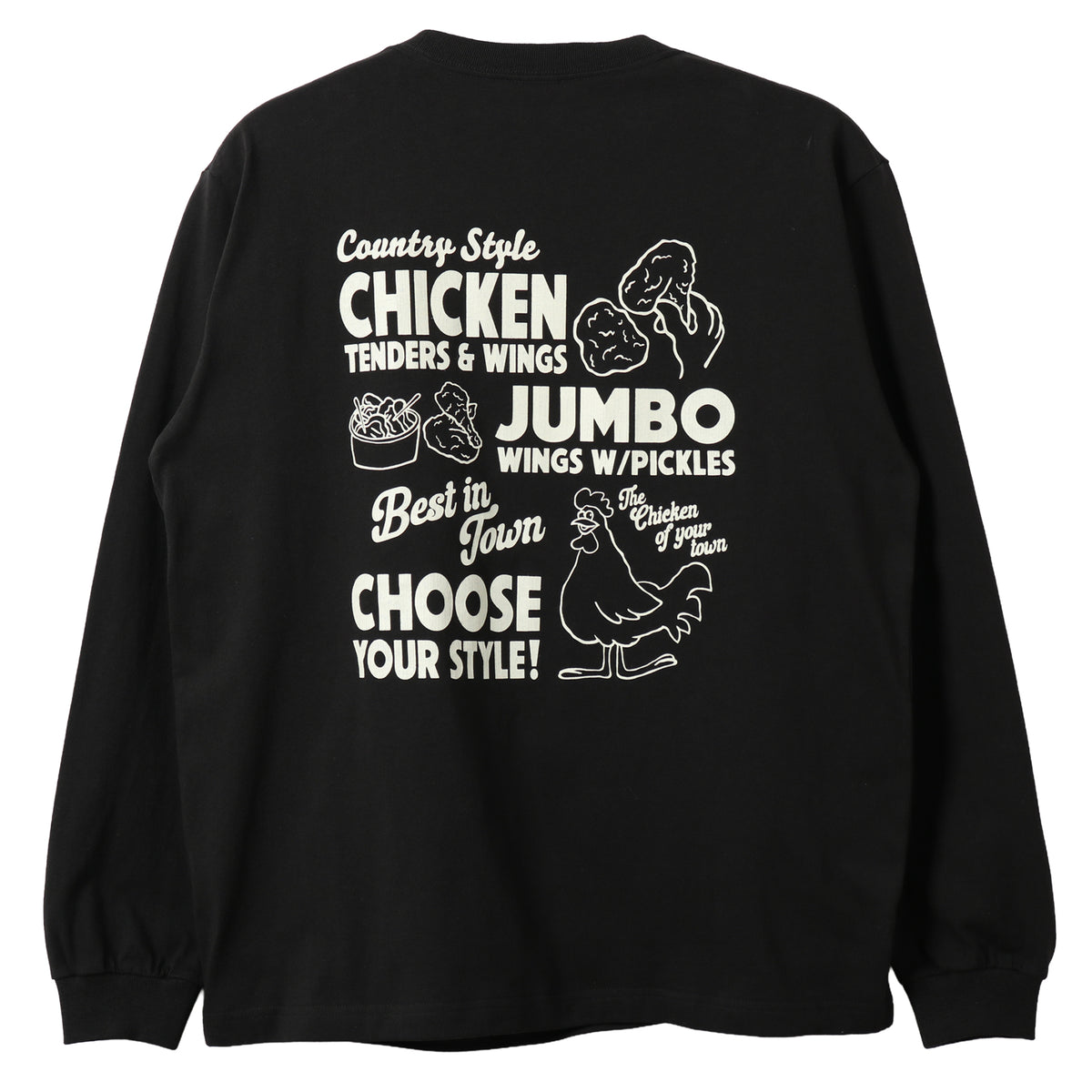 16/- Slaps L/S Print T-shirt【GOOD Birdies】BR-26127 – BARNS