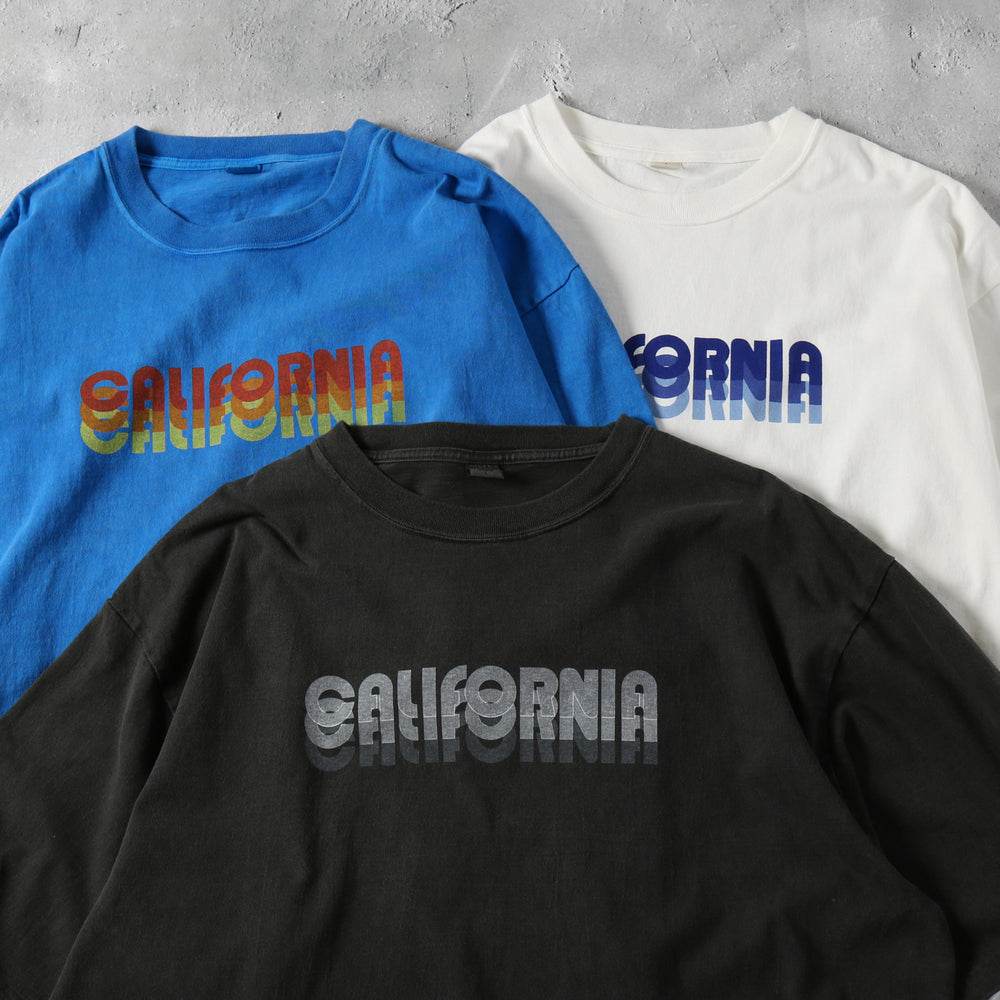 
                  
                    画像をギャラリービューアにロードします【Pigment Dye】&amp;quot;Loose&amp;quot; Tube S/S Print T-shirt【California】BR-24252
                  
                