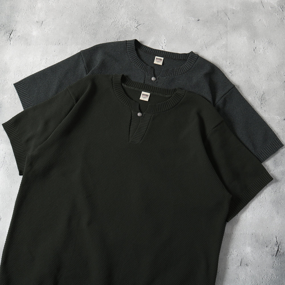 Keyneck Loose Fit Concho T-shirt【Amossa】BR-24221