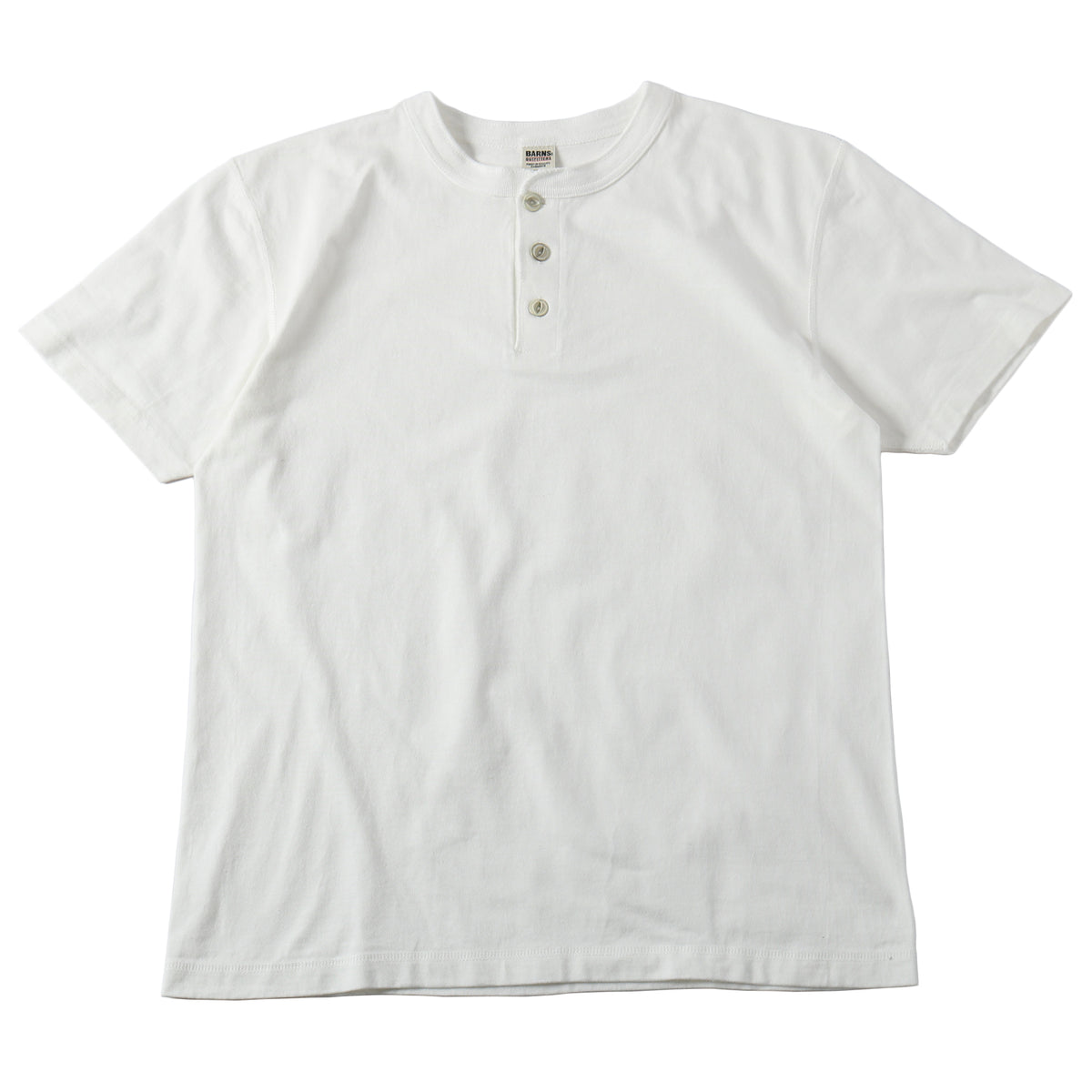 STANDARD” COZUN ヘンリーネック Tシャツ 【Button Works】BR