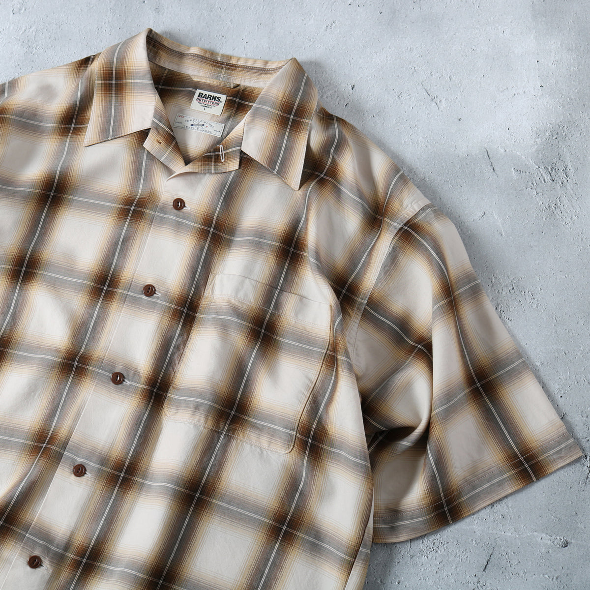 【XERO B&Rゼロビーエヌアール】Flannel Ombre Check Shirts 2色 HIDE AND SEEK - OMBRE CHECK L/S SHIRT (BLUE) / オンブレ