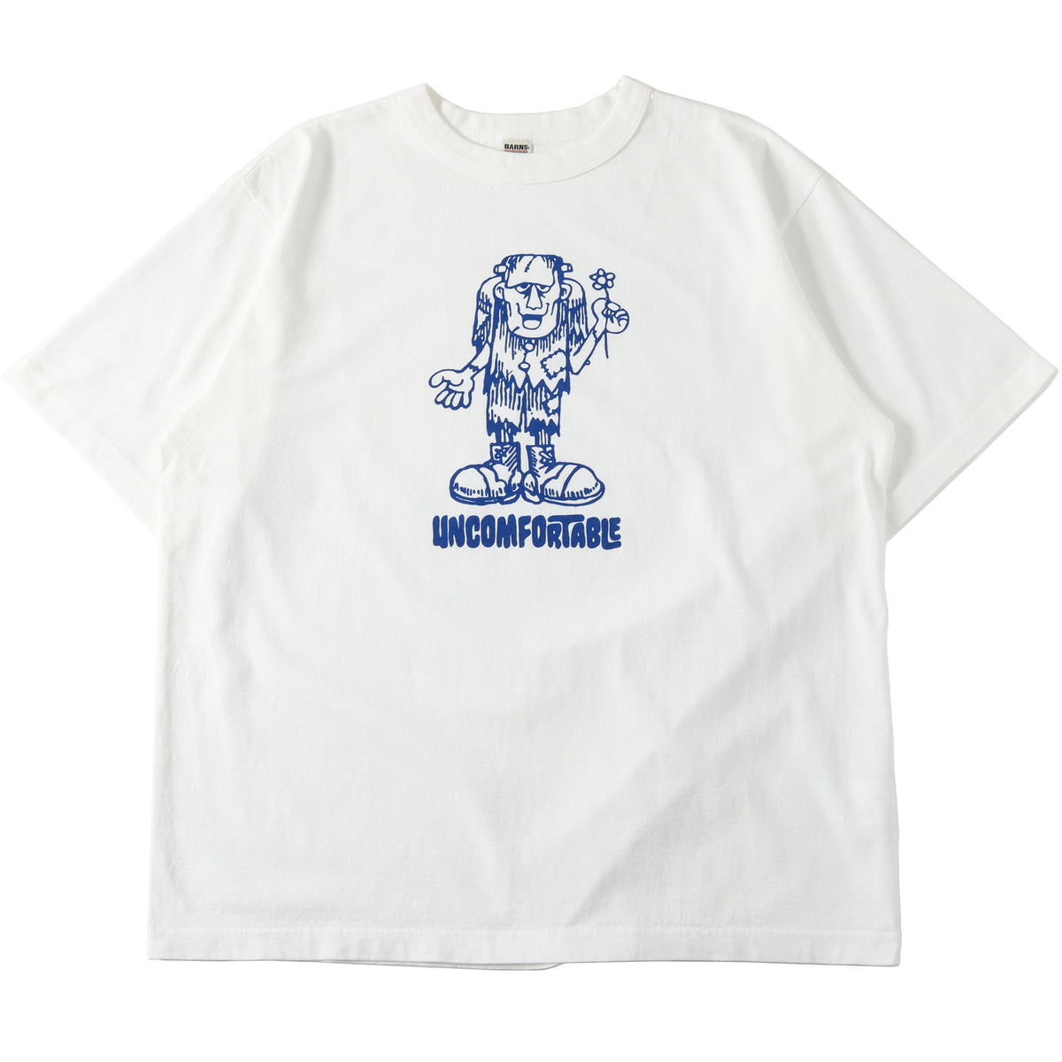 Pigment Dye】20/- Sunbreeze S/S Print T-shirt【FRANKENSTEIN】BR