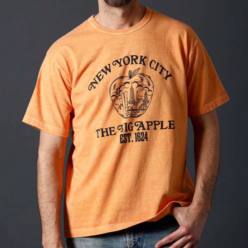 【Pigment Dye】Tube S/S Print T-shirt【NYC Big Apple】BR-24245