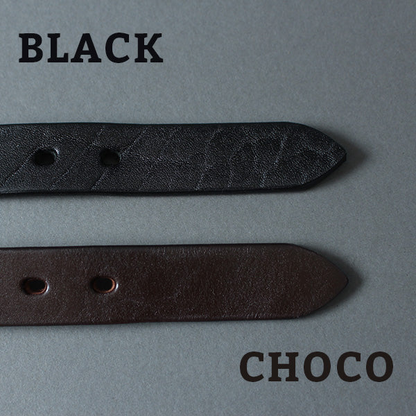 栃木レザー】“STANDARD” Fireman's Buckle 30mm Leather Belt【Silver