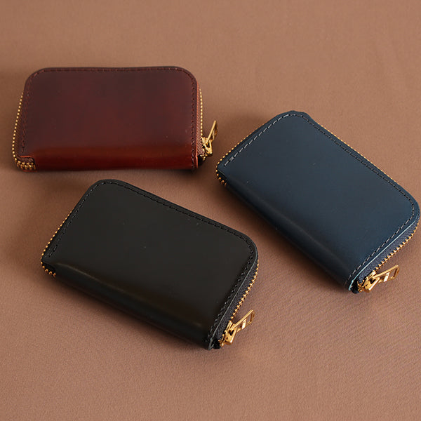 Cordovan × 栃木レザー】Round Zip Coin Purse LE-4320 – BARNS