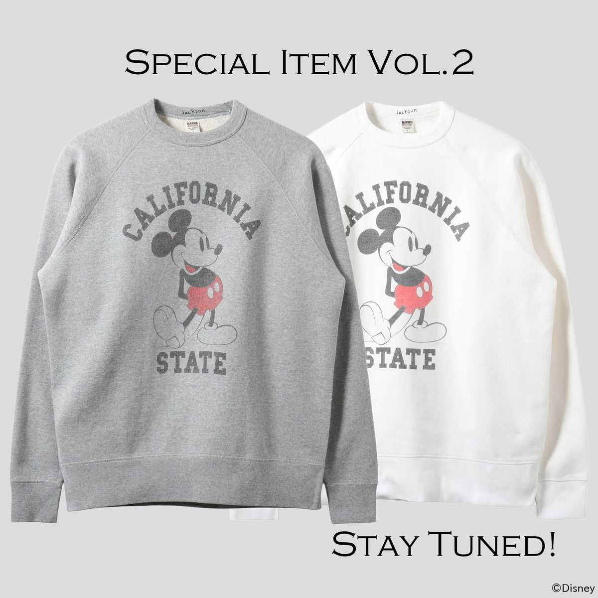 【まさかの第2弾!!】「ミッキーマウス」と BARNS OUTFITTERS 、そしてJACKSON MATISSEとのスペシャルアイテム第2弾!!