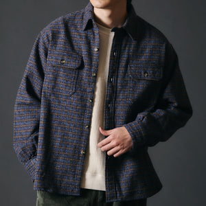 
                  
                    画像をギャラリービューアにロードします40&amp;#39;s Worker Tweedy Cotton Flannel Shirt【Ver.1】BR-25372
                  
                