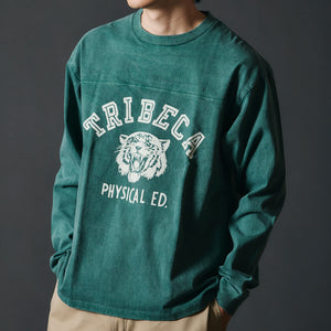 
                  
                    画像をギャラリービューアにロードします【Pigment Dye】14/- G.O.A.T L/S Football T-shirt【TRIBECA】BR-25341
                  
                