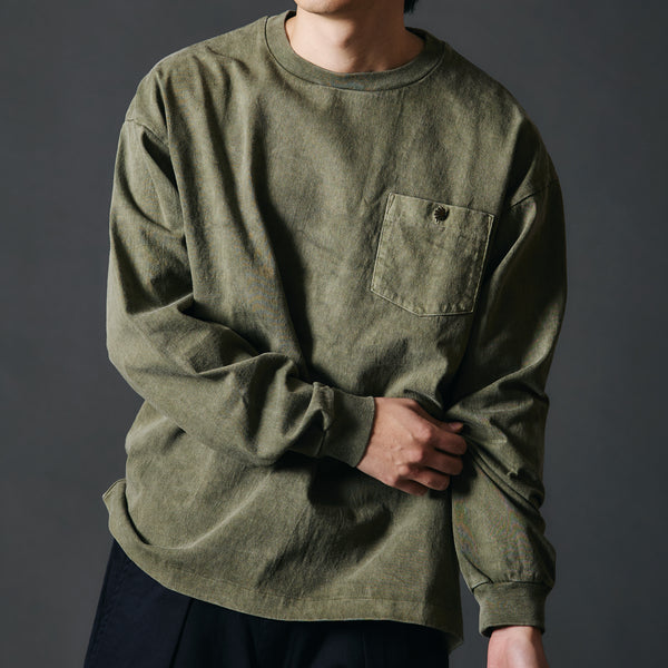 ぽんタロウ ナゴンスタンス コンビネーション プルオーバー ブラウス パフ Light ripstop Solidヘムプルオーバー（シャツ/ブラウス