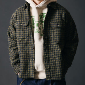 
                  
                    画像をギャラリービューアにロードします40&amp;#39;s Worker Tweedy Cotton Flannel Shirt【Ver.1】BR-25372
                  
                