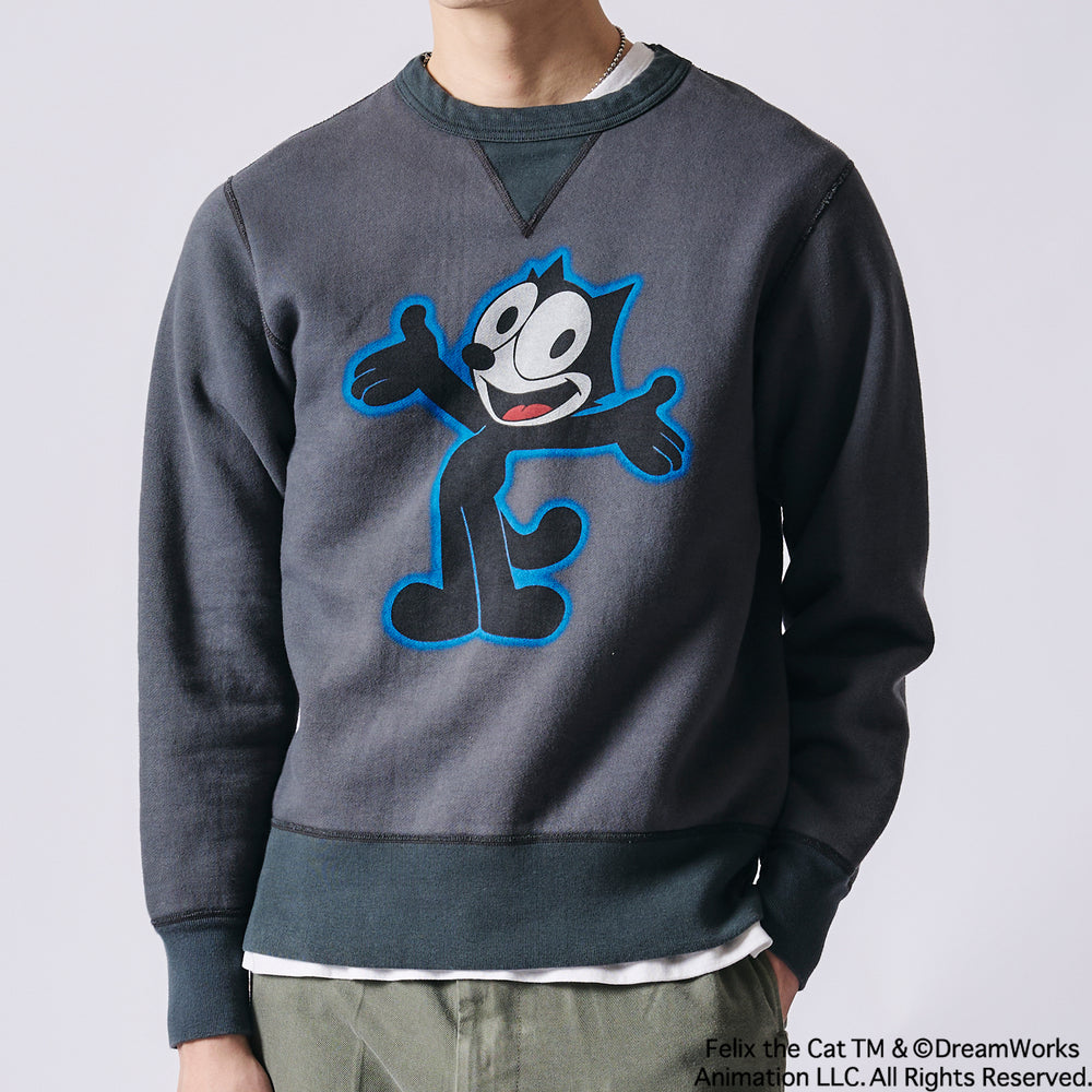 
                  
                    画像をギャラリービューアにロードします【Felix the Cat】&amp;quot;STANDARD&amp;quot; 30/7 COZUN はめ込み両Vガゼット スウェット【Special Item】BR-24390
                  
                