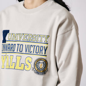 
                  
                    画像をギャラリービューアにロードします【Pigment Dye】Athletic Crewneck Print Sweatshirt【Y&amp;#39;ALLS】BR-25462
                  
                