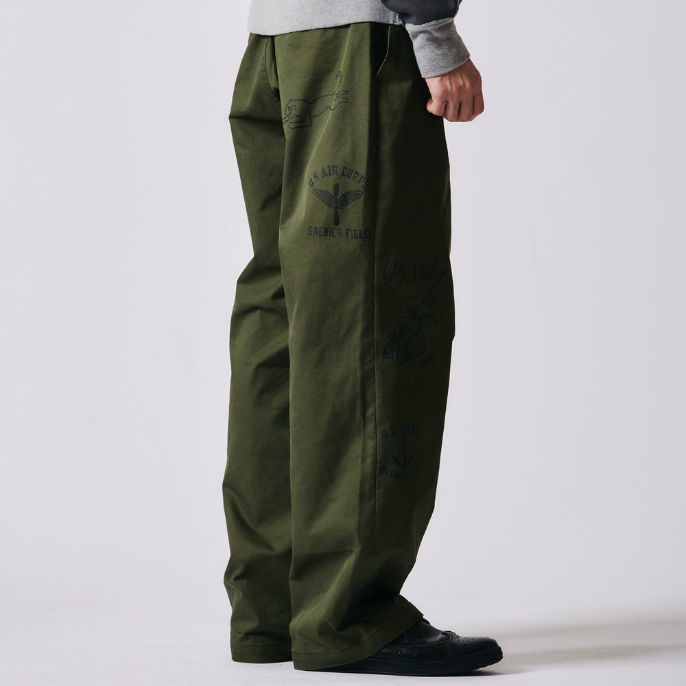 
                  
                    画像をギャラリービューアにロードしますAuthentic T/C Chino Print Pants BR-25442
                  
                