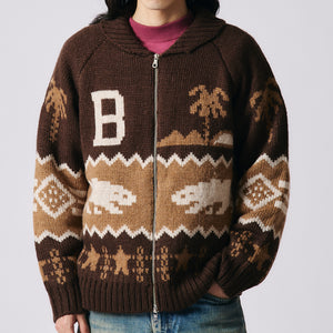 
                  
                    画像をギャラリービューアにロードしますZip Up Cowichan Cardigan BR-25451
                  
                