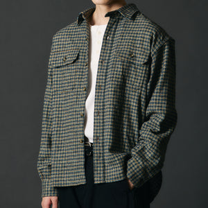 
                  
                    画像をギャラリービューアにロードします40s Worker Tweed Flannel Shirt BR-24449
                  
                