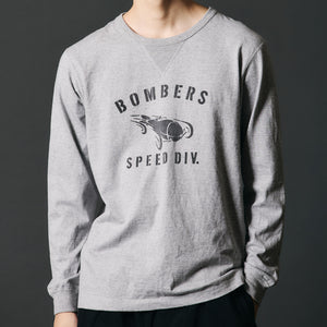 
                  
                    画像をギャラリービューアにロードします14/- COZUN Double V Gusset L/S Print T-shirt【BOMBERS】BR-24407
                  
                