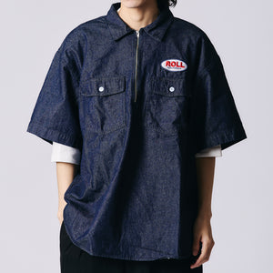 
                  
                    画像をギャラリービューアにロードしますWorker Half Zip S/S Shirt【ROLL】BR-25210
                  
                