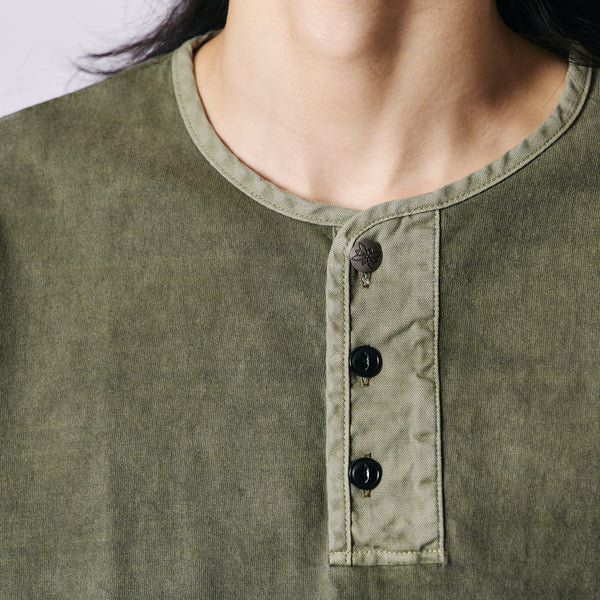 BIG COZUN】14/- COZUN Native Concho Work Henley Neck T-Shirt