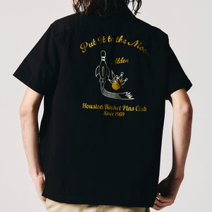 Heavy Twill Cotton Bowling Shirt【ALDEN】BR-26201 – BARNS