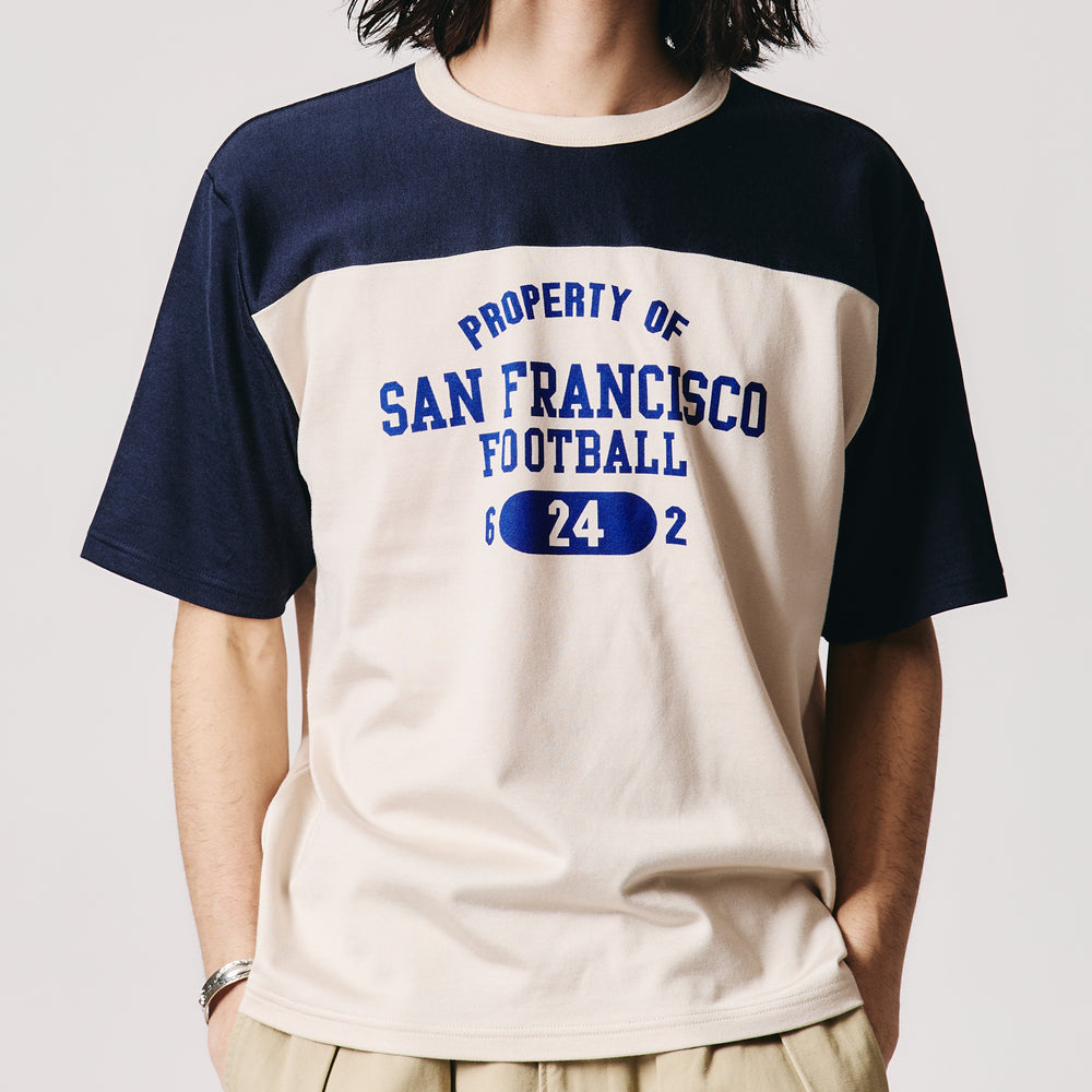 Cotton Rayon Football S/S Print T-shirt 【SF Football】BR-26205