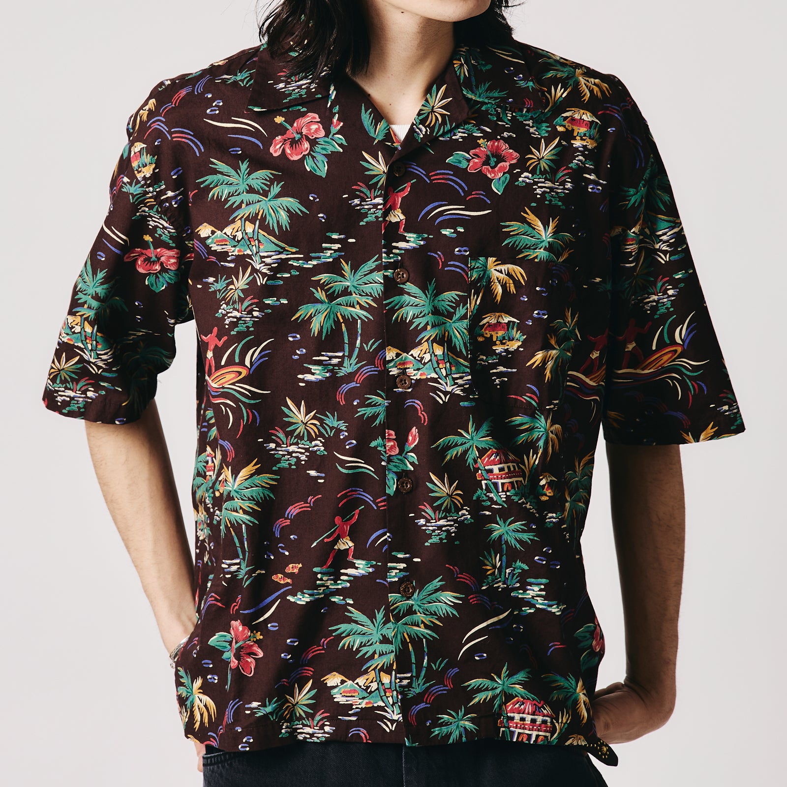 アロハん様確認用 Cotton Aloha S/S Shirt BR-26267 – BARNS OUTFITTERS (バーンズ
