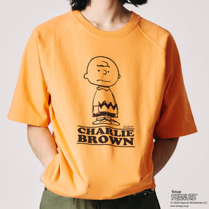 CHARLIE BROWN】Raglan S/S Print T-shirt【Special Item】BR-26216
