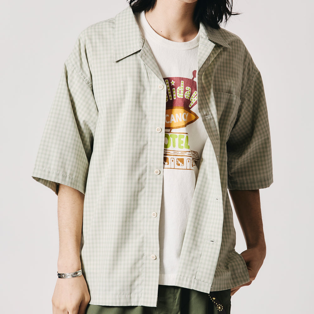 Fade Mini Ombre Check S/S Shirt 【Shuttle notes】BR-26245 – BARNS