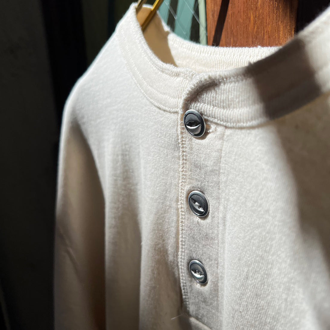 限定商品】“STANDARD” 14/- COZUN ヘンリーネック ロングTシャツ