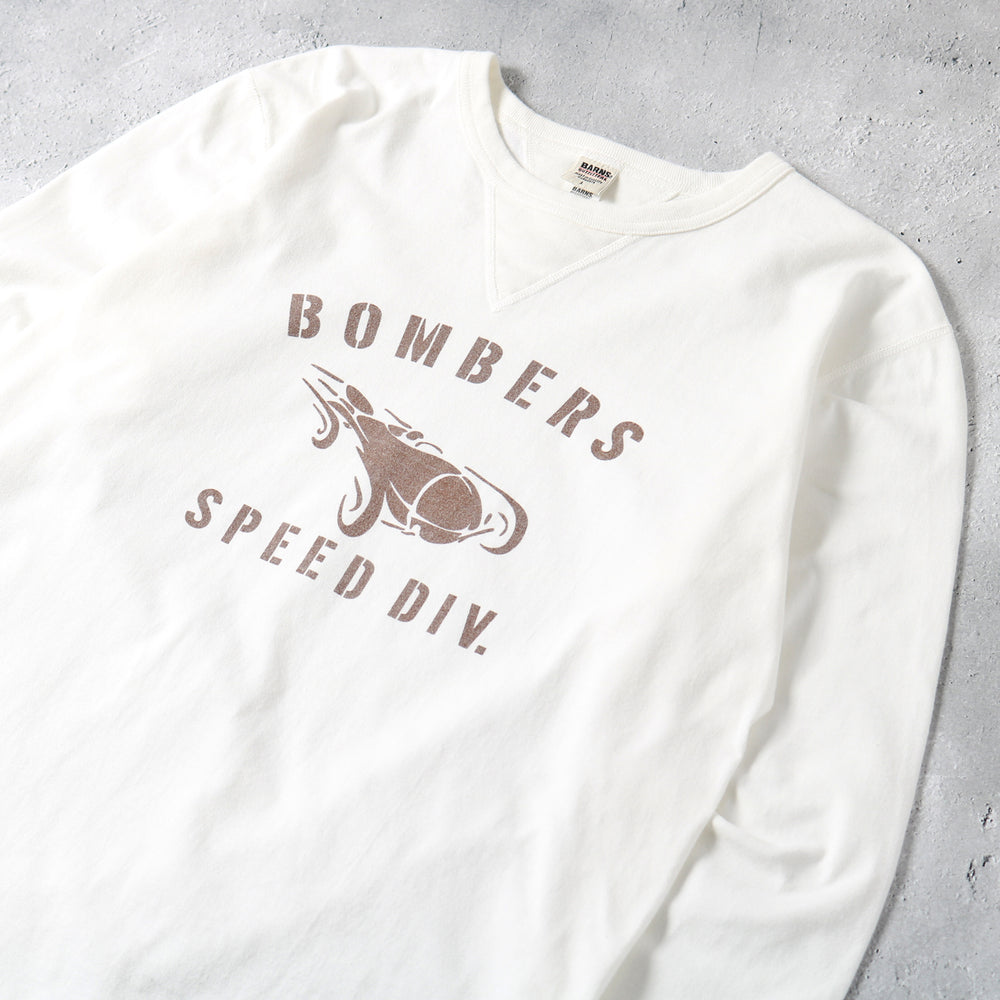 
                  
                    画像をギャラリービューアにロードします14/- COZUN Double V Gusset L/S Print T-shirt【BOMBERS】BR-24407
                  
                