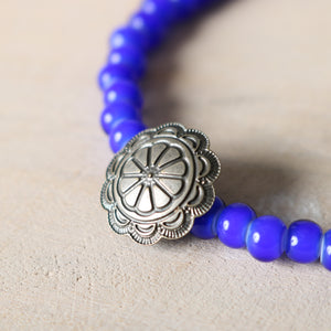 ○ク○　オーダー　ホワイトハーツブレスレット　シエラベラリング Button Works】White Hearts Bracelet【Blue Beads】BW-0192 – BARNS