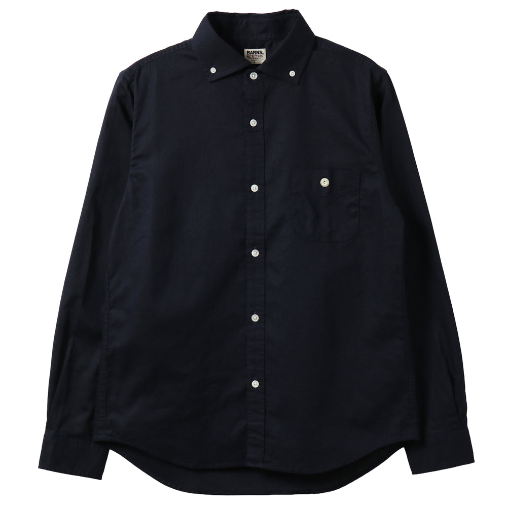 Wide Spread Collar Cotton Linen B.D Shirt BR-26171 – BARNS