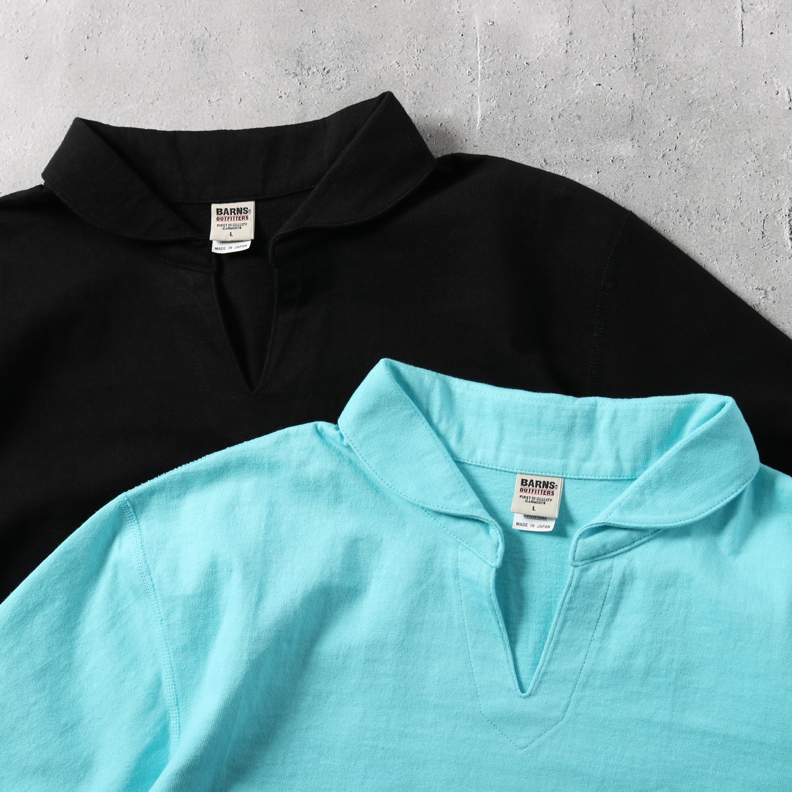 Season Color】“STANDARD” COZUN スキッパーネック ポロTシャツ BR