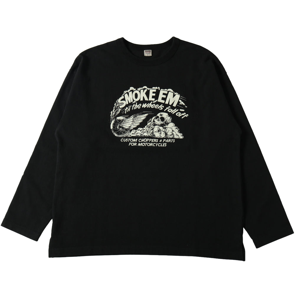 
                  
                    画像をギャラリービューアにロードします10/- 90&amp;#39;s Heavy Weight L/S Print T-shirt【SMOKE &amp;#39;EM】BR-25331
                  
                