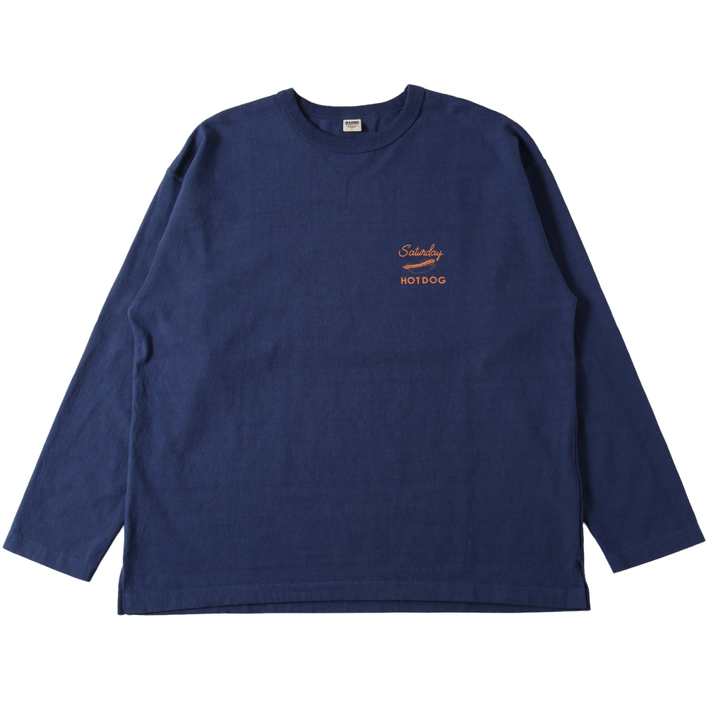 
                  
                    画像をギャラリービューアにロードします10/- 90&amp;#39;s Heavy Weight L/S Print T-shirt【Saturday HOTDOG】BR-25333
                  
                