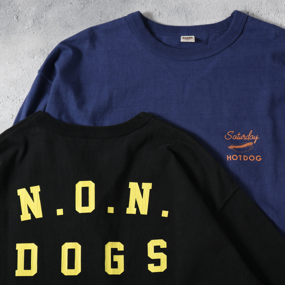 
                  
                    画像をギャラリービューアにロードします10/- 90&amp;#39;s Heavy Weight L/S Print T-shirt【Saturday HOTDOG】BR-25333
                  
                