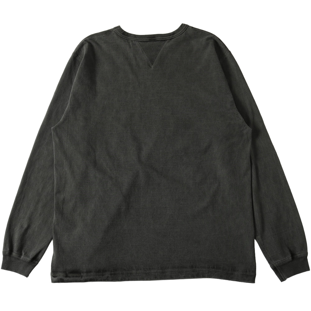 
                  
                    画像をギャラリービューアにロードします【2025 Seasonal Color】“STANDARD” 14/- COZUN 両Vガゼット クルーネック ロング Tシャツ【Pigment Dye】BR-3043PG
                  
                