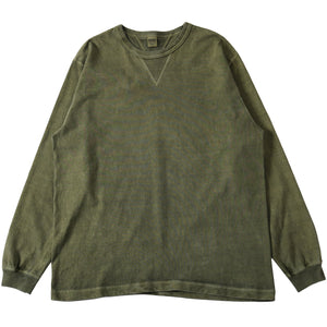
                  
                    画像をギャラリービューアにロードします【2025 Seasonal Color】“STANDARD” 14/- COZUN 両Vガゼット クルーネック ロング Tシャツ【Pigment Dye】BR-3043PG
                  
                